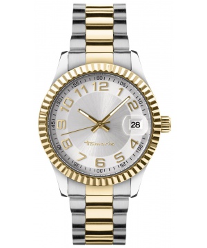 Елегантен часовник Tamaris в сребрист цвят и златисто
