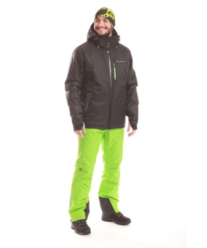 Мъжки панталон за ски в зелен нюанс от Alpine Pro