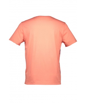 Тениска с принт от Guess Jeans  в оранжев цвят