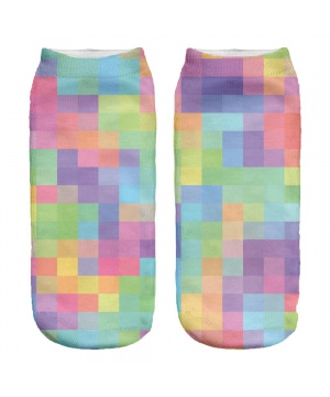 Къси унисекс чорапи Combo с геометричен принт