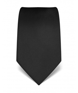 Вратовръзка на финно райе Vincenzo Boretti в черно