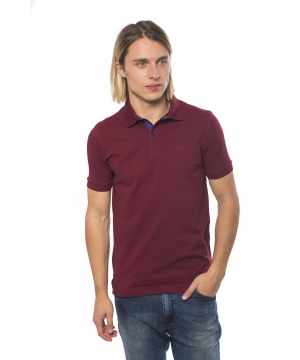 Поло тениска в цвят бордо от Trussardi