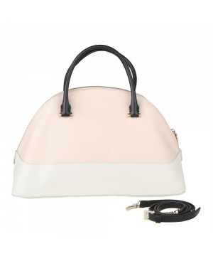 Чанта в телесен цвят и бяло от Cavalli Class