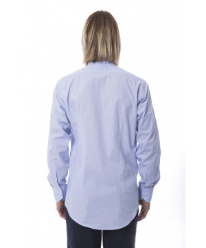 Елегантна риза от Trussardi в син нюанс