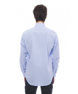 Карирана риза от Trussardi в светло синьо