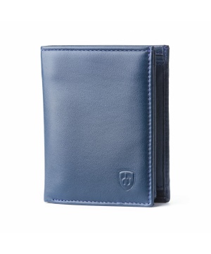 Кожен портфейл в син цвят от Dv