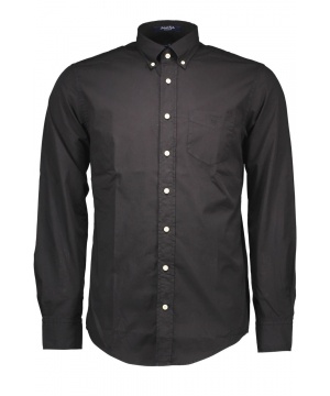 Памучна риза в черен цвят от Gant
