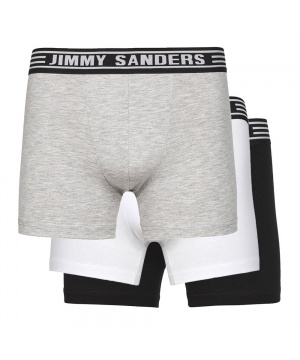 Боксерки (3бр) в бяло, черно и сиво от Jimmy Sanders