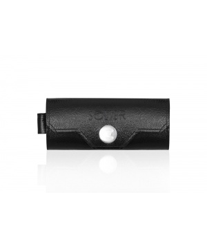 Ключодържател с копче от Solier в черен цвят