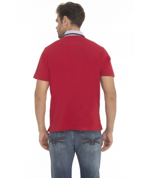 Поло тениска от CULTURE в червен цвят
