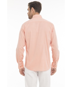 Мъжка памучна риза в оранжев нюанс от CULTURE