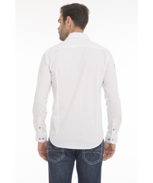 Памучна риза в бял цвят с декорация от CULTURE