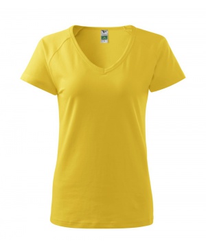 Памучна тениска от Malfini в жълт цвят