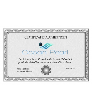 Гривна с перла от Ocean Pearl в черен цвят