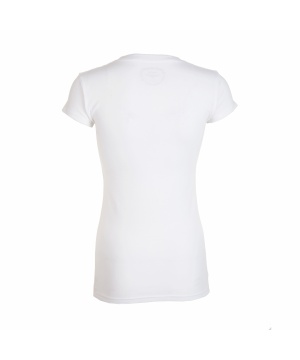 Дамска тениска с принт от HAGG в бял цвят