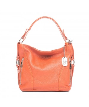 Стилна чанта от Anna Morellini в оранжев цвят
