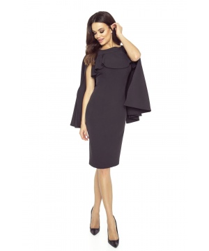 Стилна рокля от Bergamо в черен цвят