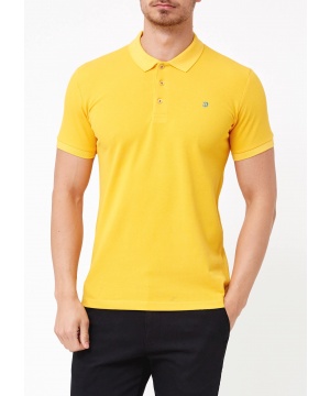 Поло тениска от ADZE в жълт цвят