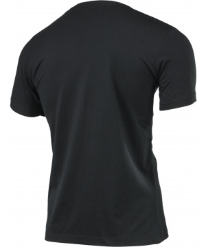 Черна памучна тениска от Alpine Pro с контрастно лого