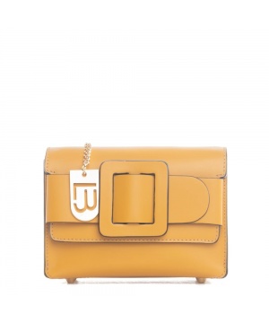 Елегантна клъч чанта от Lucca Baldi в жълт цвят