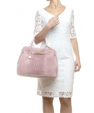 Чанта в розов цвят от Lucca Baldi