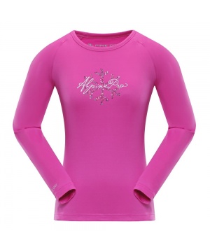 Блуза с дълги ръкави от Alpine Pro в розов нюанс